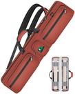 Capa Pool Cue PEKREWS 4x4 para mulheres com vários bolsos laranja