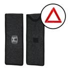 Capa Porta Triângulo de Sinalização Universal Carpete Grafite Bolsa Automotivo Capa Porta Triângulo de Sinalização Universal Carpete Grafite Bolsa Automotivo