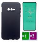 Capa Preta Aveludada Para Galaxy S10e + Pelicula Ceramica