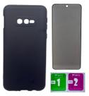 Capa Preta Aveludada Para Galaxy S10e + Pelicula Privacidade