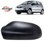 capa preta fosca texturizada Original 5Z0857537A Metagal RWNC45 do espelho retrovisor esquero Vw Fox 2003 a 2009 Spacefox