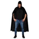 Capa Preta Longa de Halloween Adulto Unissex Com Capuz