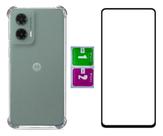 Capa Proteção Anti Impacto Para Moto G35 + Pelicula Vidro 3d