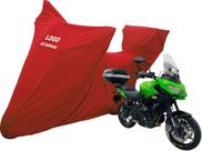 Capa Proteger Moto Kawasaki Versys 650 Com Bauleto Top Case