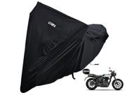 Capa Proteger Moto Lycra Tecido Royal Enfield 350 com Baú Capa Proteger Moto Lycra Tecido Royal Enfield 350 com Baú