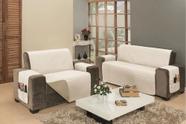 Capa protetor de sofa retratil 2/3 lugares king dupla face