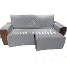 Capa Protetor Para Sofa 2,00 2Mod Só De Assento Mas Braço(RETRATIL E RECLINAVEL)