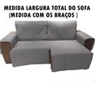Capa protetor para sofa retratil resistente 2,30 2mod largura total do sofa com os braços