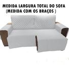 Capa protetor para sofa retratil resistente 2,30 2mod largura total do sofa com os braços