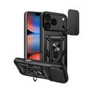 Capa Protetora Antichoque Para iPhone 17 pro Max Com Suporte Veicular E Proteção De Lente Da Câmera