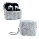 Capa Protetora Chic Nerdcase compatível com Samsung Galaxy Buds 3, Buds Pro 3, Buds3 FE, Strass Prata