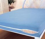 Capa Protetora Colchão Casal Poliester c Ziper Azul