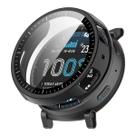 Capa protetora com película compatível com Amazfit Active Max A2257 Cor:Preta