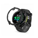 Capa protetora com película compatível com Garmin Forerunner 970 Cor:Preta