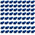 Capa Protetora De Borracha Snap-in Para Conector Rj45, Kit Com 100 Unidades Azul