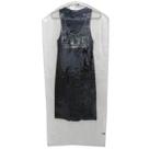 Capa Protetora de Roupa Vestido Jaqueta Terno Casaco 55x125cm Transparente e TNT