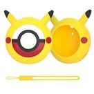 Capa protetora de silicone ECHZOVE para Poke Ball GO Plus - amarela