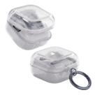Capa Protetora de Silicone Nerdcase Compatível com Samsung Galaxy Buds 4, Buds 4 Pro, Transparente com Glitter