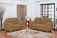 Capa protetora de sofa de 2 e 3 lugares em malha gel