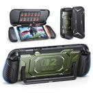 Capa protetora FASTSNAIL Switch 2 com moldura de TPU encaixável verde
