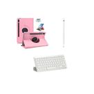 Capa protetora giratória + teclado bluetooth + Caneta touch ponta fina Para Samsung Galaxy S8 5G
