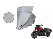 Capa Protetora Harley Davidson Fat Bob c/ Alforge Cinza