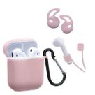 Capa protetora kit de acessórios para fone de ouvido rosa
