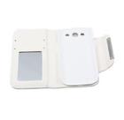 Capa Protetora Leader Ship Carteira Com Espelho Galaxy Siii Branca Cod 5031
