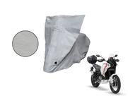 Capa Protetora Moto Ducati Desert X com Baú Cinza Capa Protetora Moto Ducati Desert X com Baú Cinza