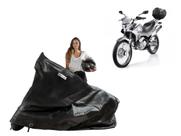 Capa Protetora Moto Honda Bros Falcon Tornado com Baú