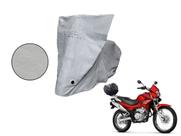 Capa Protetora Moto Honda NX 400i Falcon com Baú Cinza