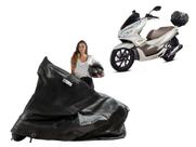 Capa Protetora Moto Honda PCX 150/ 160 com Baú /Bauleto