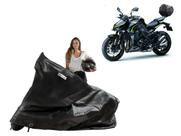 Capa Protetora Moto Kawasaki Z1000 com Baú