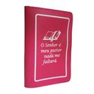 Capa Protetora para Bíblia Média Feminina com Zíper Escrito O Senhor é Meu Pastor Pink N 11