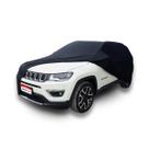 Capa protetora para cobrir carro suv jeep compass anti-poeira anti-riscos tecido cor preta capas lp