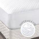 Capa protetora para colchão King size impermeável Branco