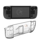 Capa Protetora Para Steam Deck C/ Stand Suporte Transparente Case Ergonômica Acrílico Cristal Apoio