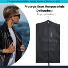 Capa Protetora Para Terno Roupa Jaqueta Vestido Com Zíper TNT Impermeável