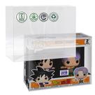 Capa protetora Pop MALKO para Funko Pop! Pacote com 2 bonecos Capa protetora Pop MALKO para Funko Pop! Pacote com 2 bonecos