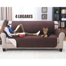 Capa Protetora Sofa 4 Lugares Pet Cachorro Gato Comida Bebida
