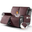 Capa reclinável impermeável Loveseat TAOCOCO 2 Seater Coffee