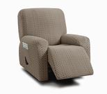 Capa reclinável ULTICOR de 4 peças Jacquard Taupe