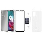 Capa reforçado + Pelicula 3d + Pelicula camera Lente + Pelicula Traseira Para Moto G10 G20 G30
