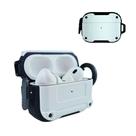 Capa Resistente Armour Nerdcase, Compatível com AirPods Pro 1 e 2, Branca e Preta