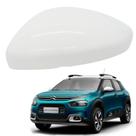 Capa Retrovisor Citroen C4 Cactus 2018 2019 2020 2021 2022 2023 2024 Lado Esquerdo Branco Banquise Original