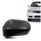 Capa retrovisor civic 2007 2008 2009 2010 2011 sem furo preto