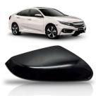 Capa retrovisor civic 2016 2017 2018 preto sem furo