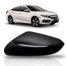 Capa retrovisor civic 2016 2017 2018 preto sem furo