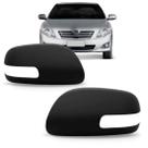Capa retrovisor corolla 2008 2009 2010 preta com furo