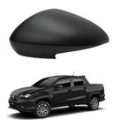 Capa Retrovisor Fiat Nova Strada 2021 2022 2023 2024 2025 Lado Esquerdo Preto Fosco Original